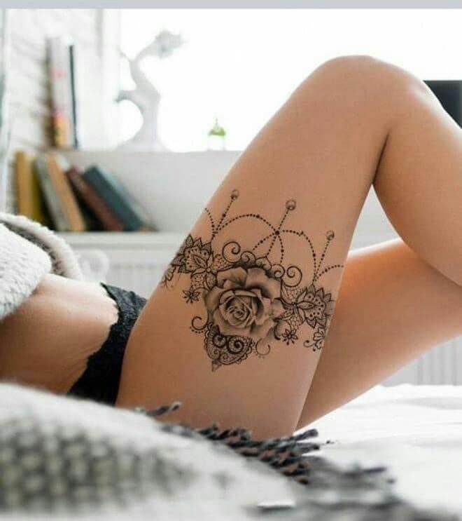 30 Elegant Thigh Tattoos To Level Up Your Sexiness And Charm 12