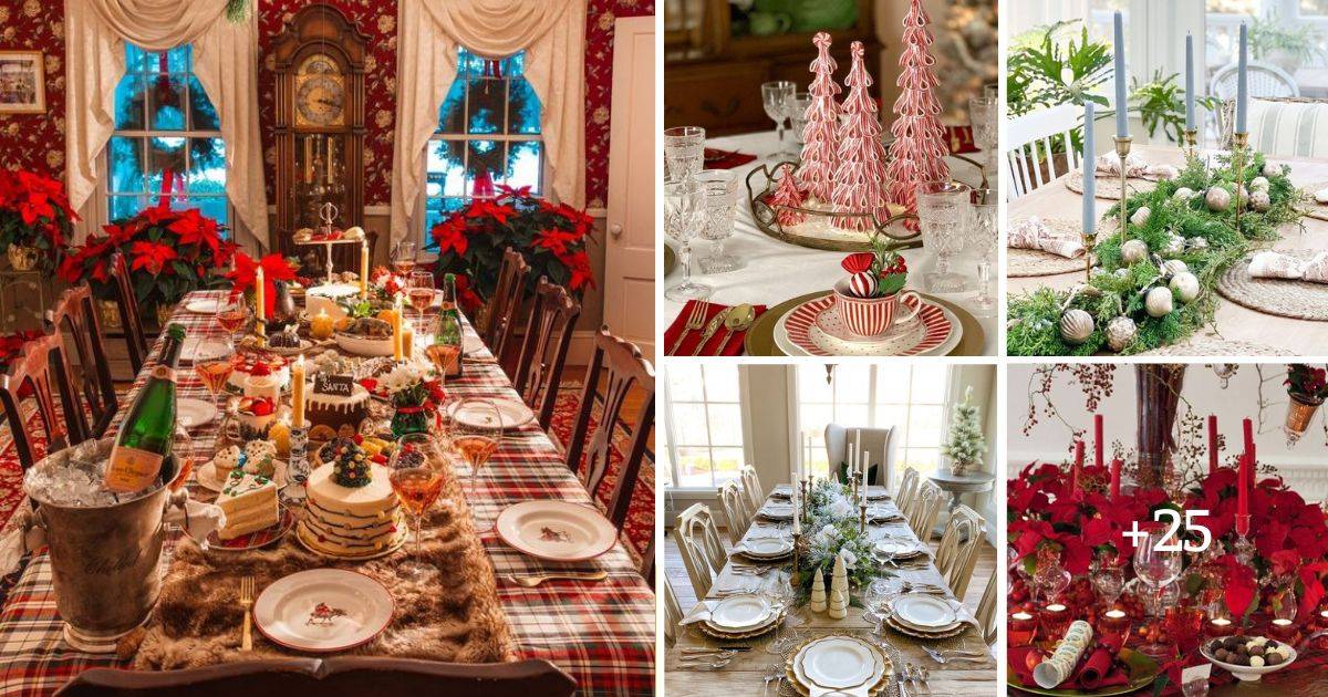 30 Beautiful And Budget-Friendly Christmas Table Decorating Ideas