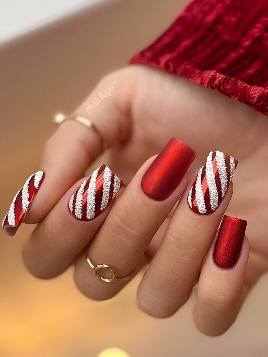 Candy-Accented Nails