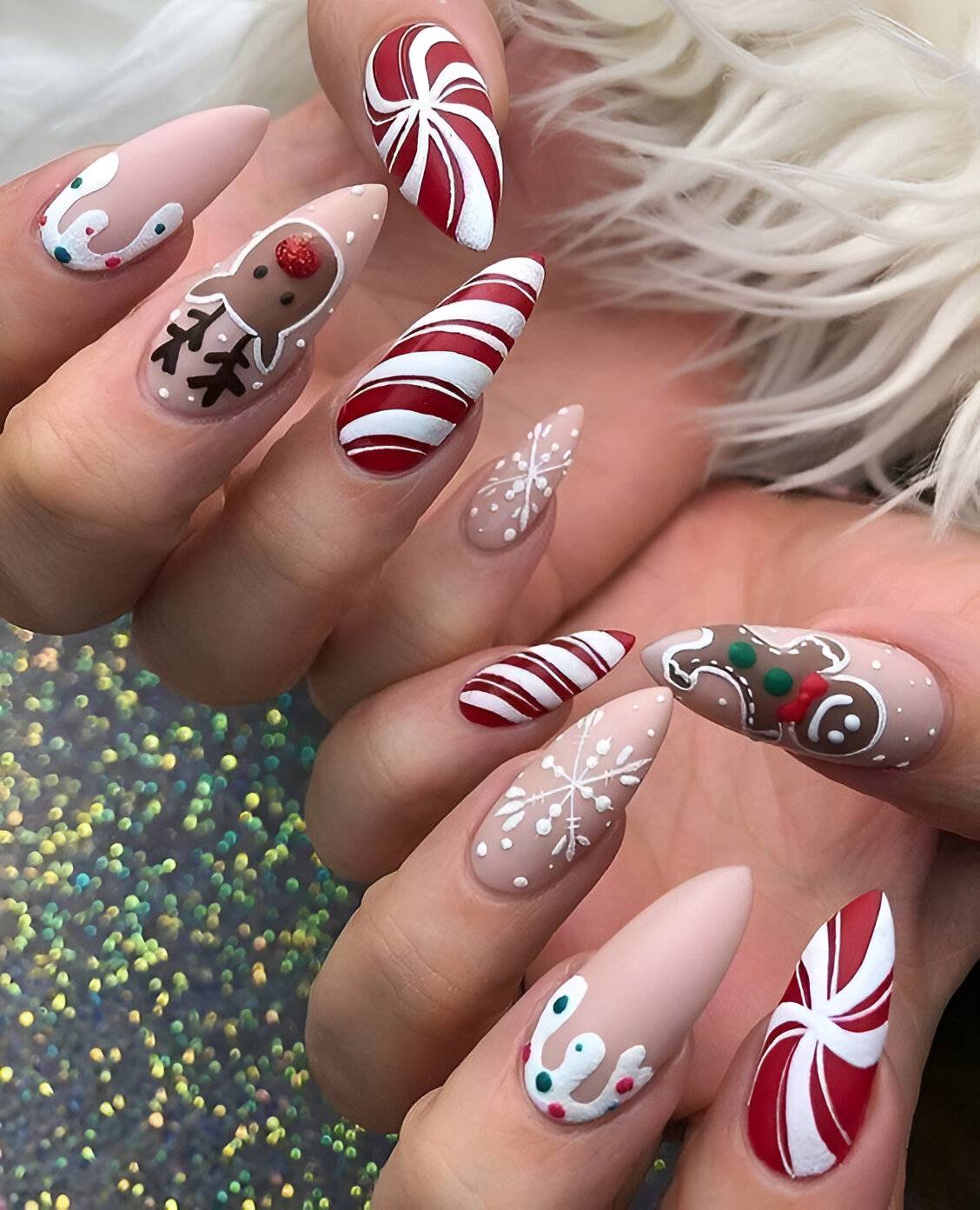 Christmas Party Nails