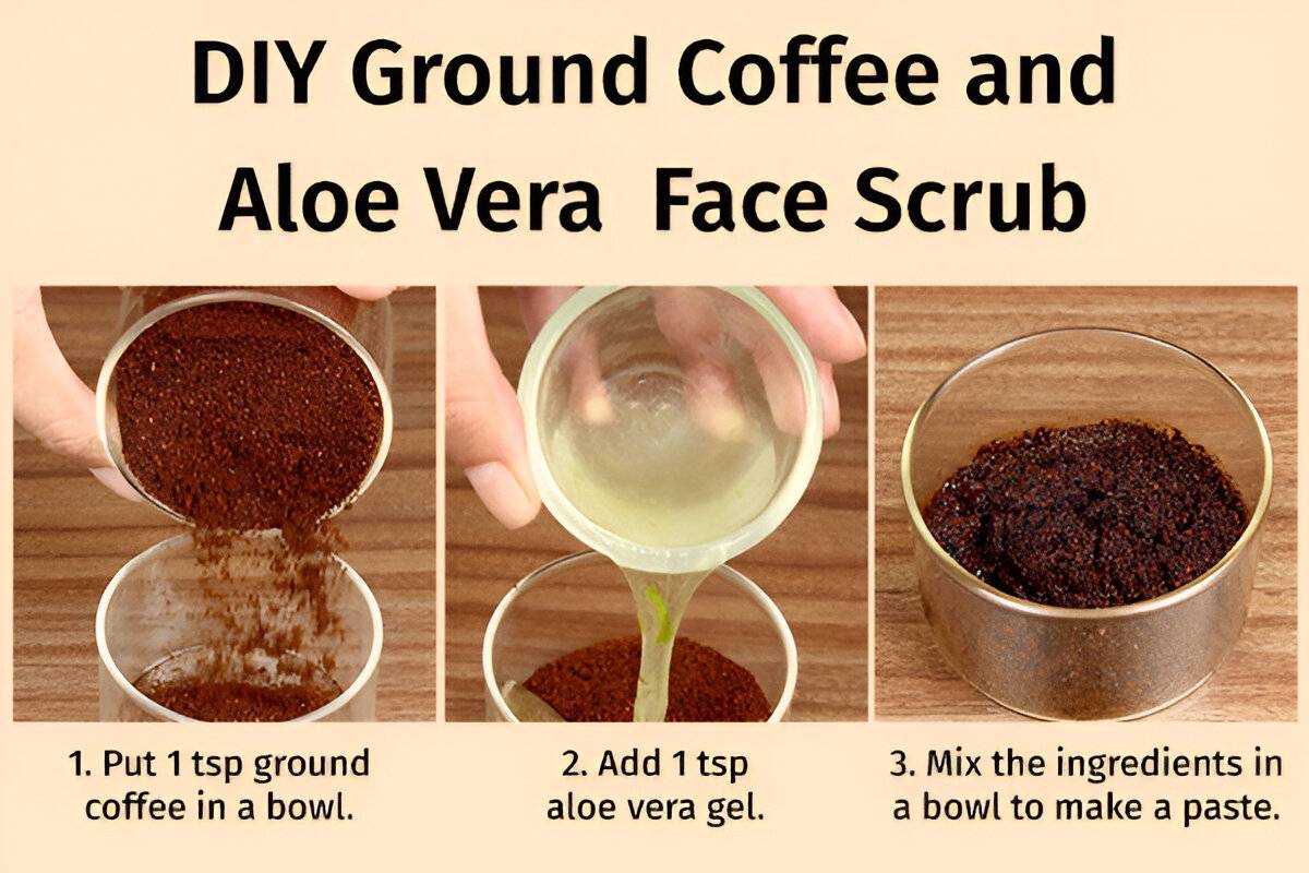 Coffee And Aloe Vera Scrub