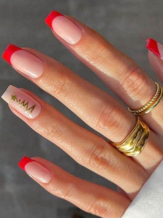 French Tips With A Merry Twist