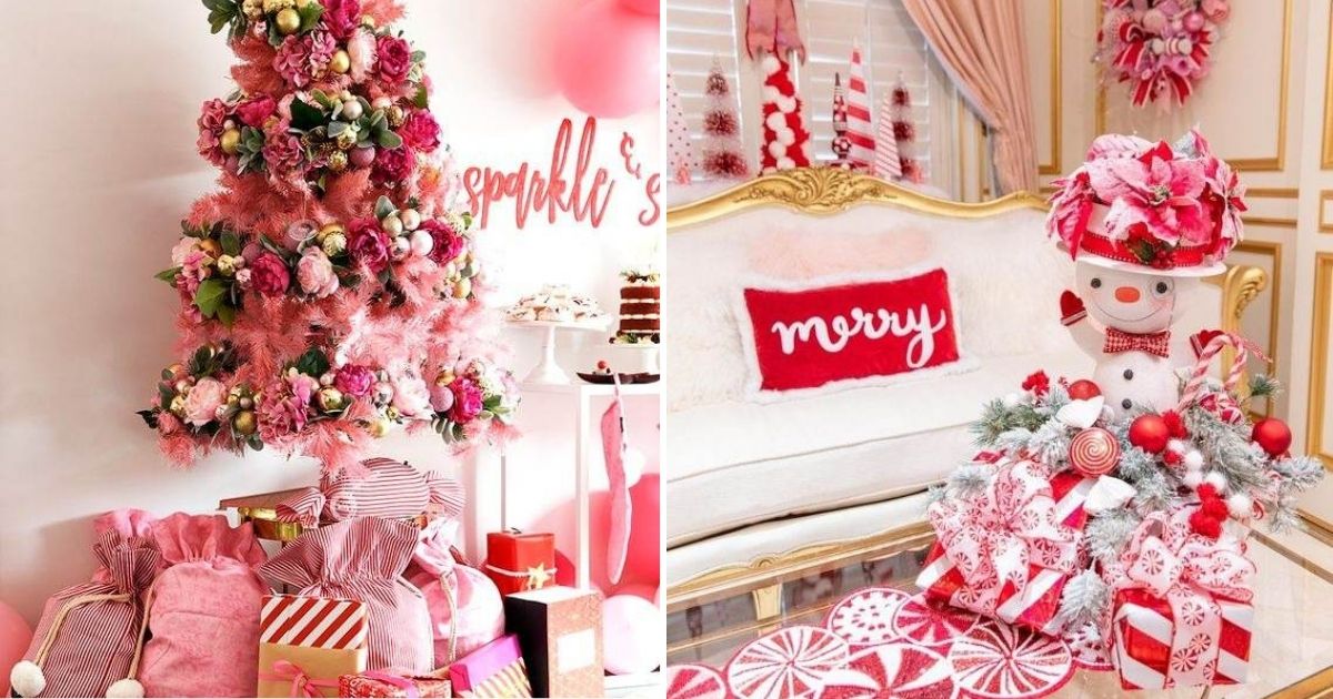 30 Decor Ideas To Make Your Christmas Pop With Pink