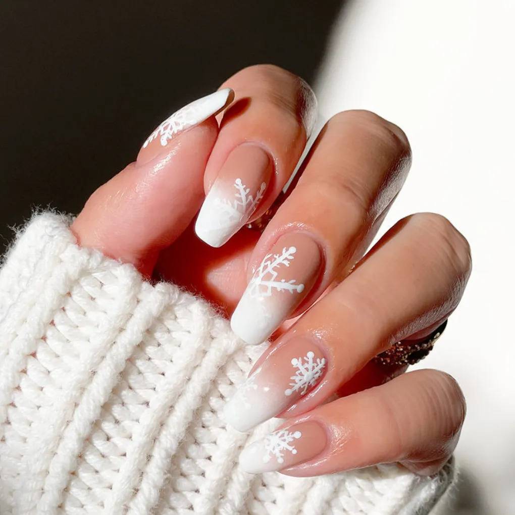 Snowy French Tips