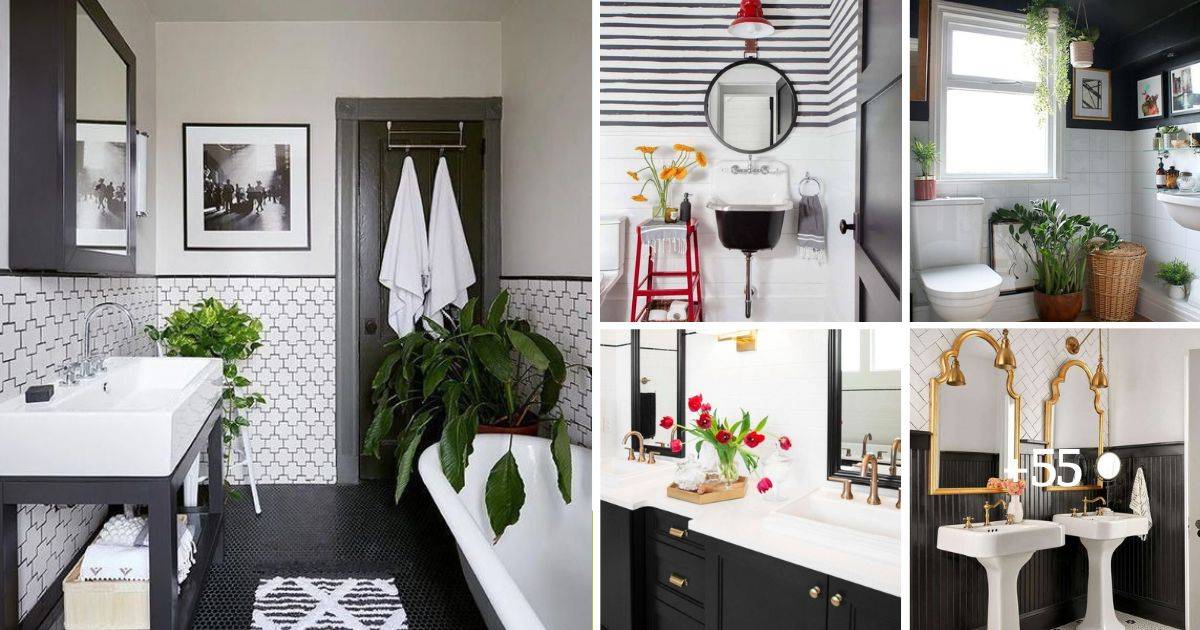 50 Black And White Bathroom Ideas That Will Inspire You To Redecorate