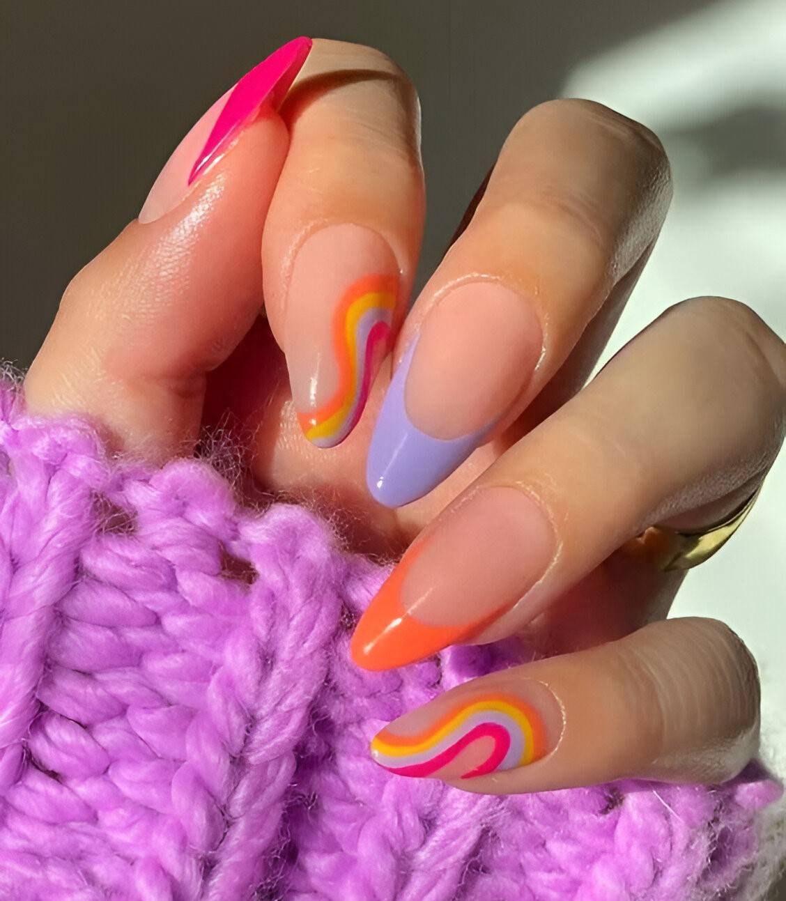 Abstract Colorful Nails