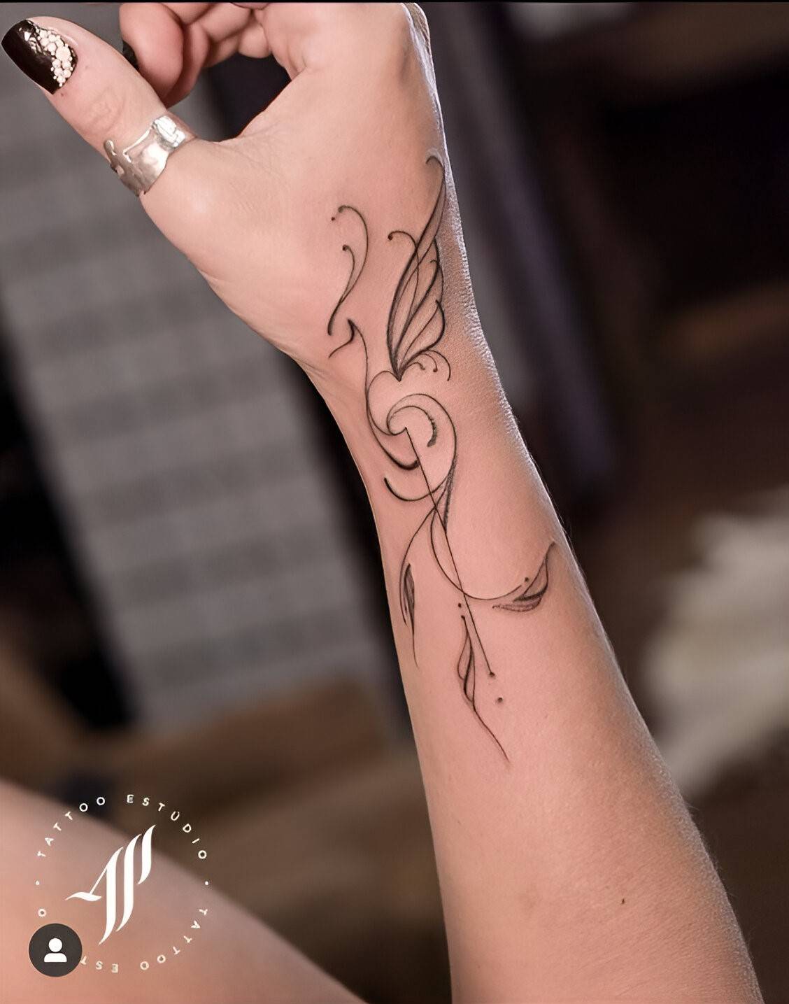 Elegant Tattoo On Wrist