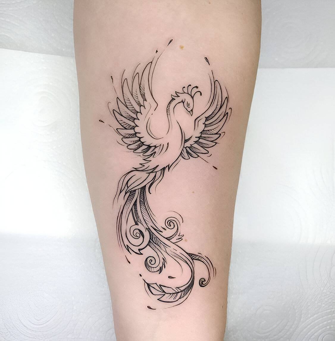 Intricate Phoenix Tattoos