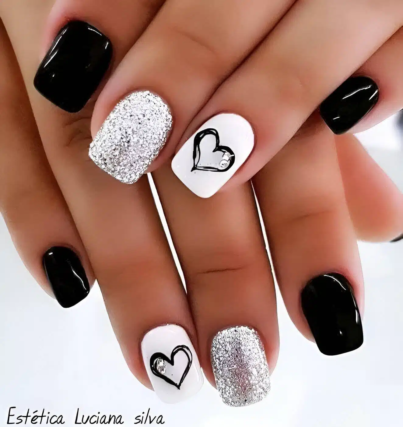 Silver And Hearts