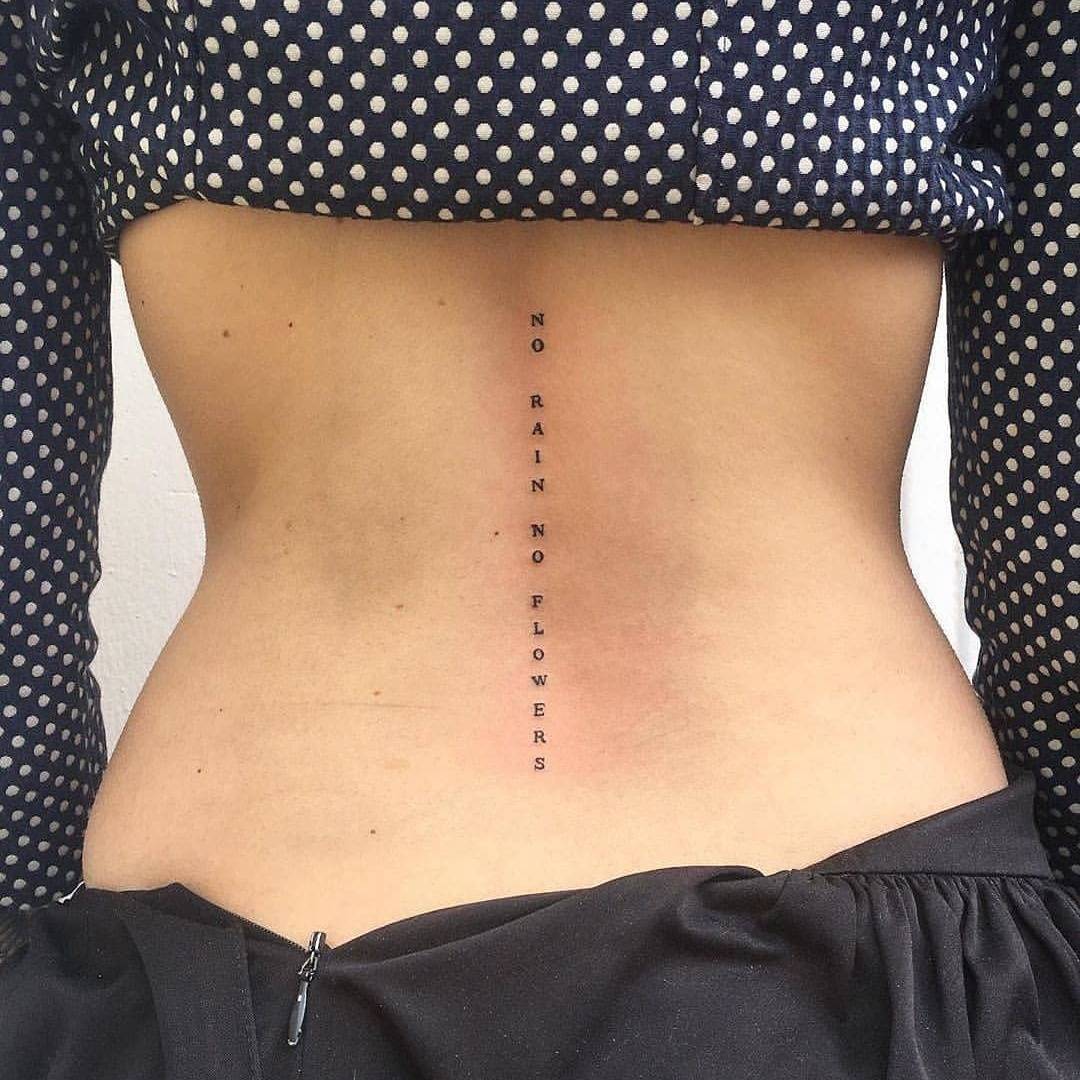 Simple Tattoos On The Spine