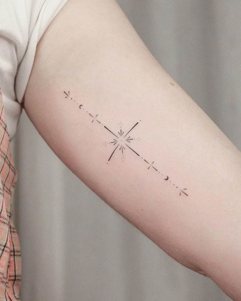 Simple Tattoos With Cross-Design