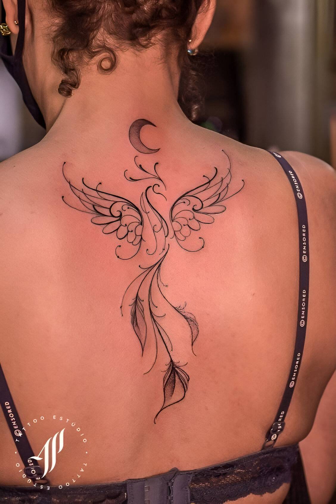 Spine Phoenix Tattoos