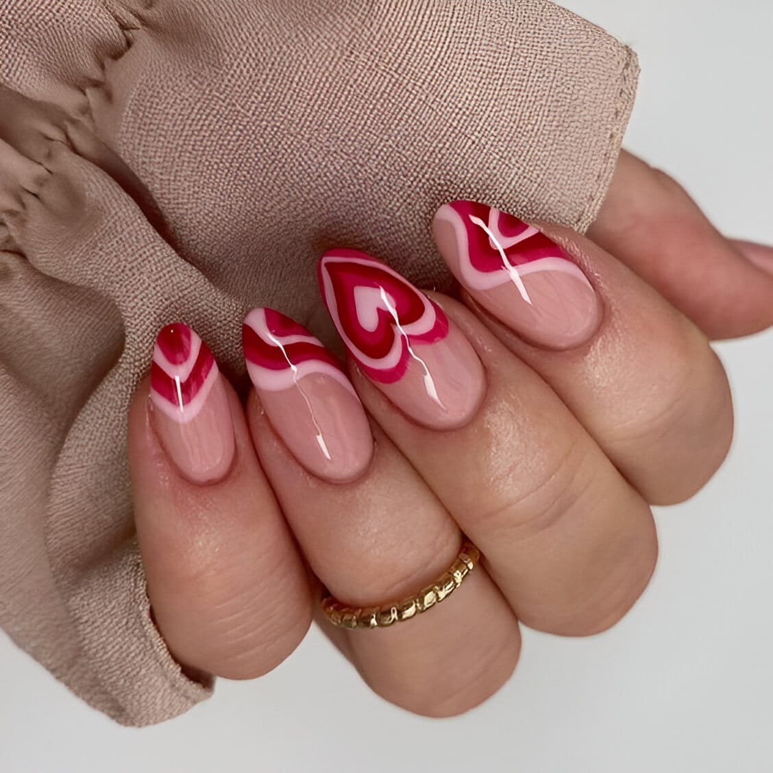 30 Irresistible Red Heart Nails For The Perfect Romantic Date 11