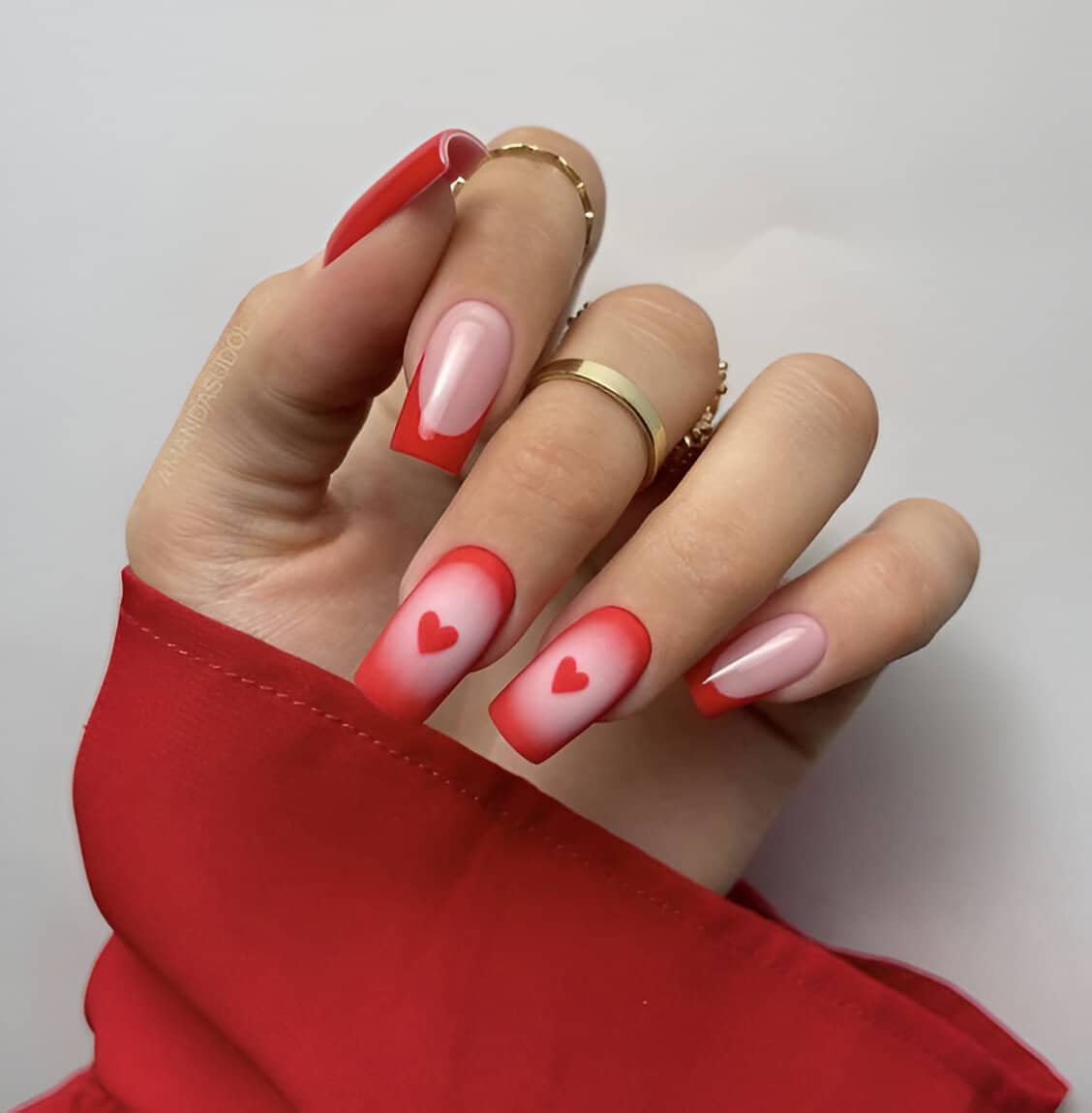 30 Irresistible Red Heart Nails For The Perfect Romantic Date 16