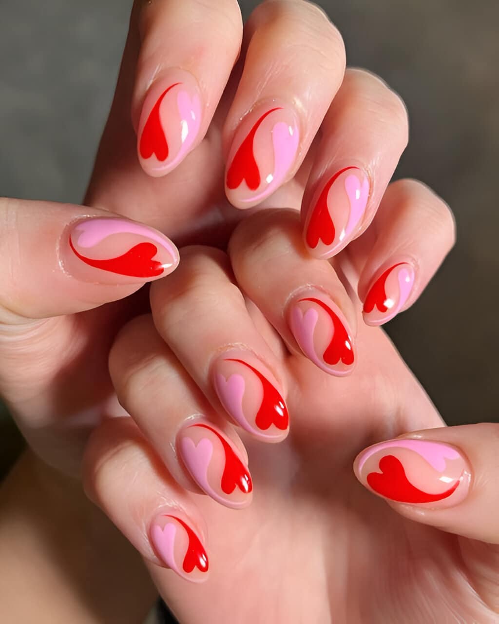 30 Irresistible Red Heart Nails For The Perfect Romantic Date 20