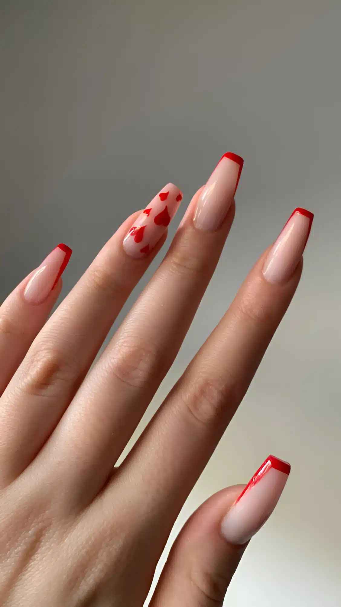 30 Irresistible Red Heart Nails For The Perfect Romantic Date 21