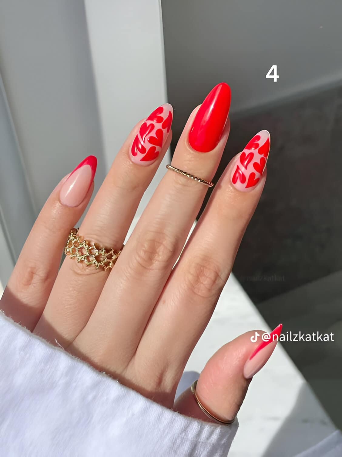 30 Irresistible Red Heart Nails For The Perfect Romantic Date 3