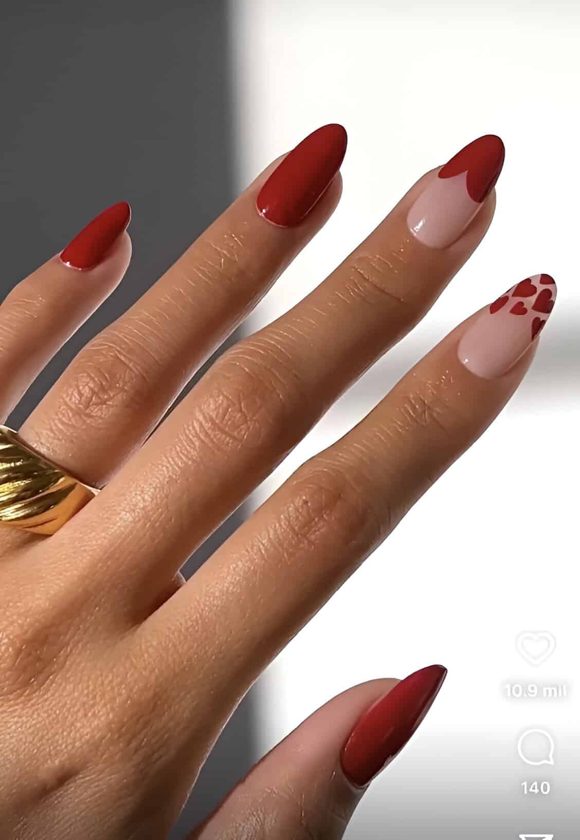 30 Irresistible Red Heart Nails For The Perfect Romantic Date
