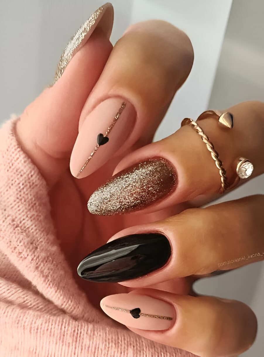 40 Gorgeous Heart Manicures Romantic Ladies Need To Copy ASAP 17