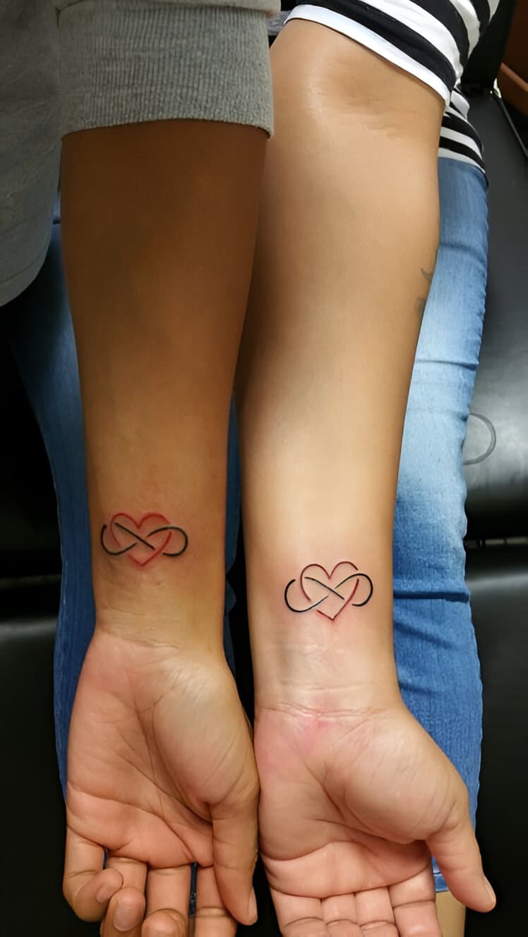 30 Elegant Matching Heart Tattoos To Get With Your Partner ASAP 11