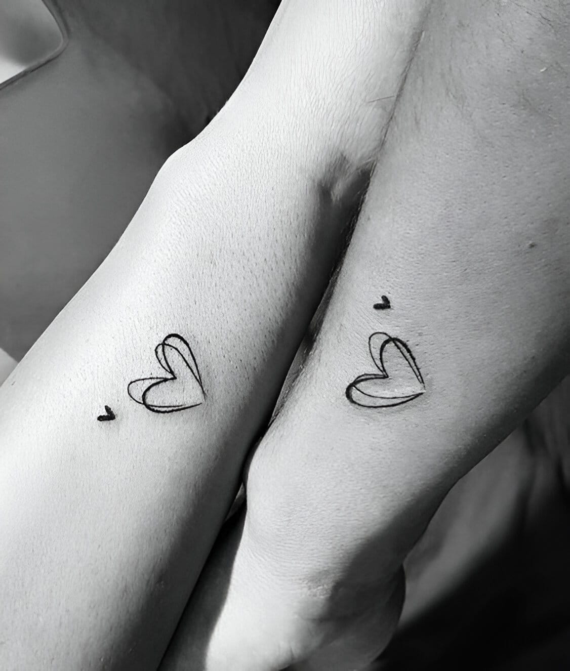 30 Elegant Matching Heart Tattoos To Get With Your Partner ASAP 12