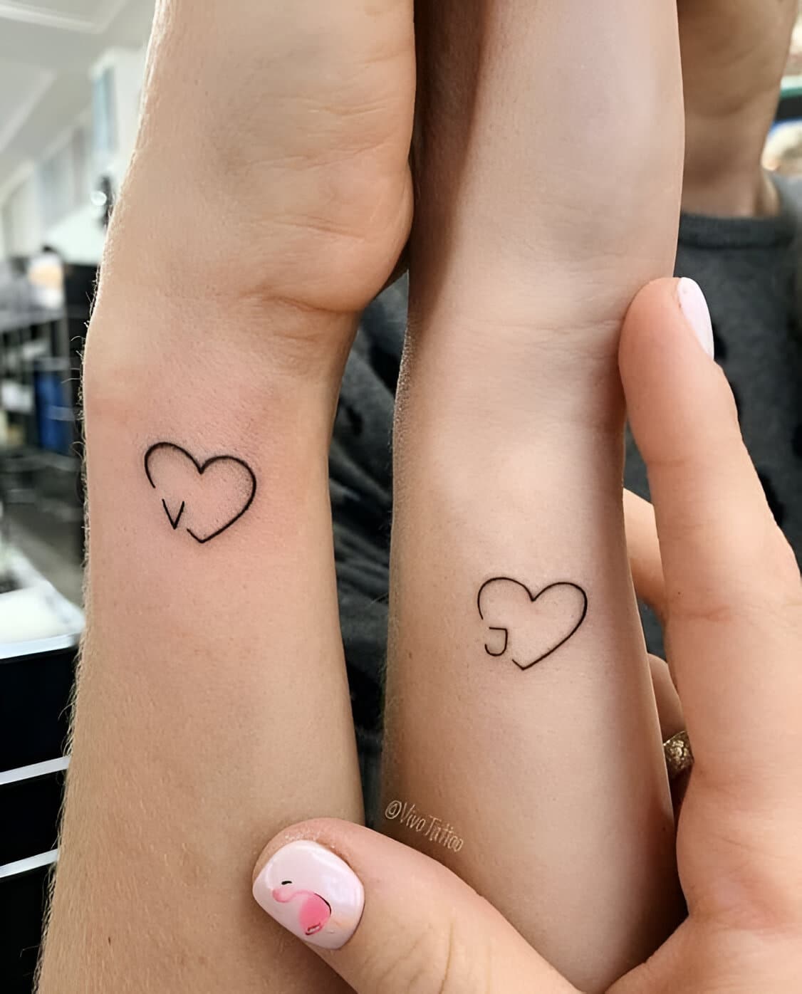 30 Elegant Matching Heart Tattoos To Get With Your Partner ASAP 15