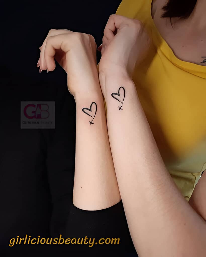 30 Elegant Matching Heart Tattoos To Get With Your Partner ASAP 20