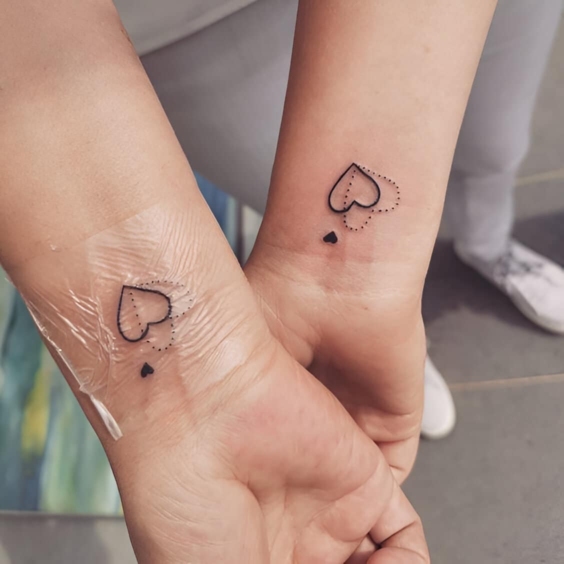 30 Elegant Matching Heart Tattoos To Get With Your Partner ASAP 26