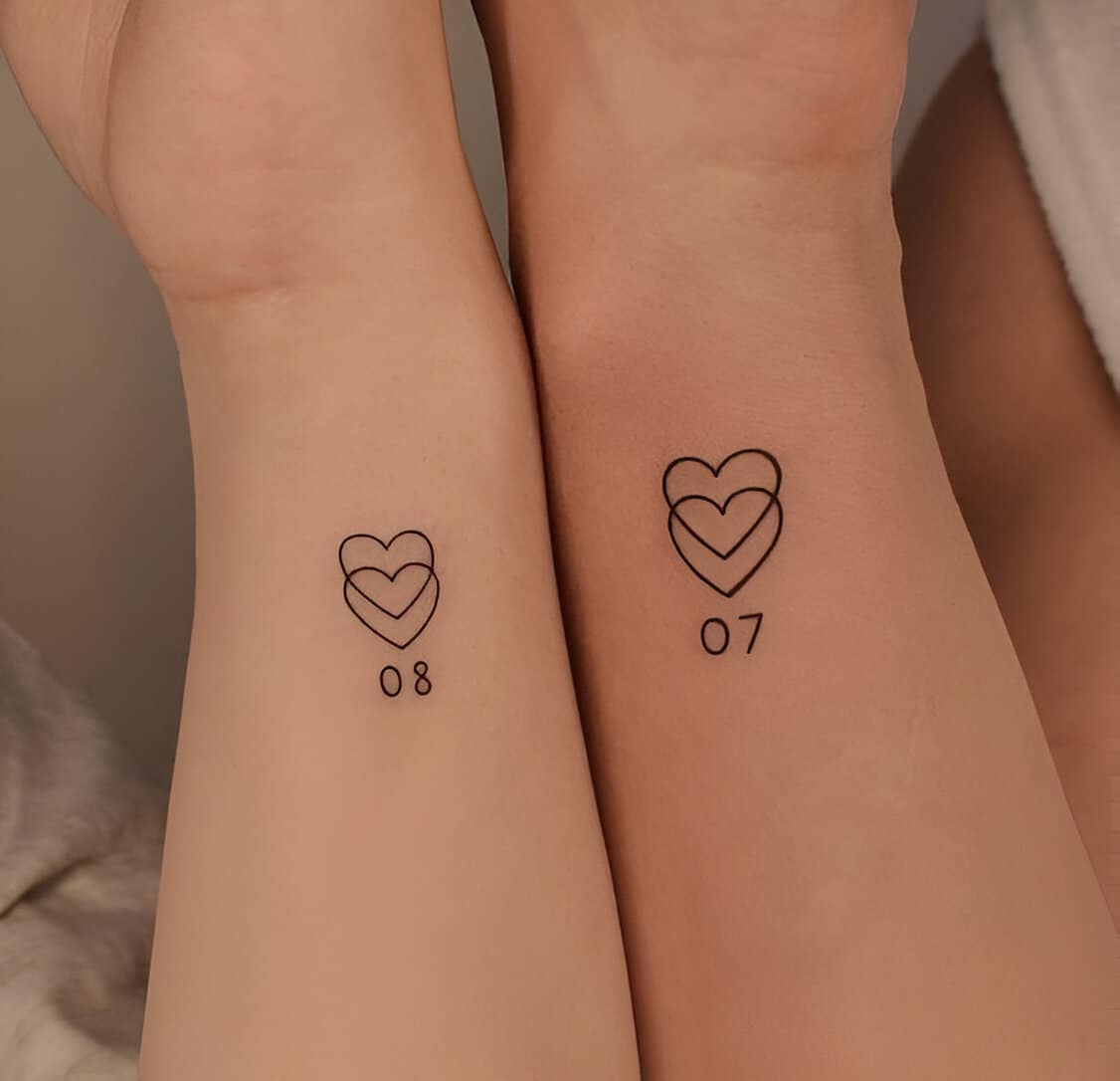 30 Elegant Matching Heart Tattoos To Get With Your Partner ASAP 4