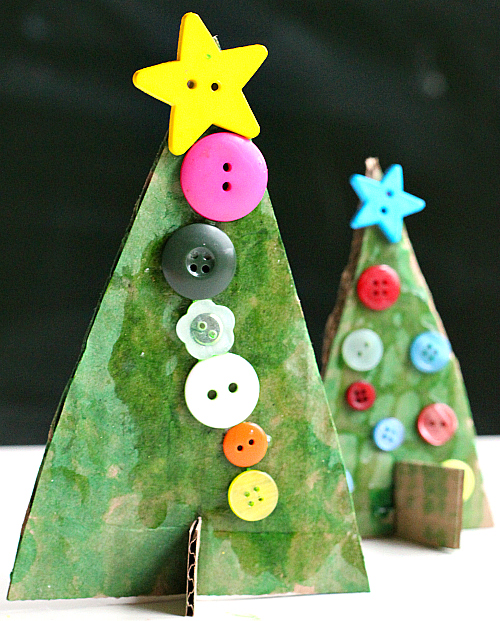 Button Christmas Tree Crafts