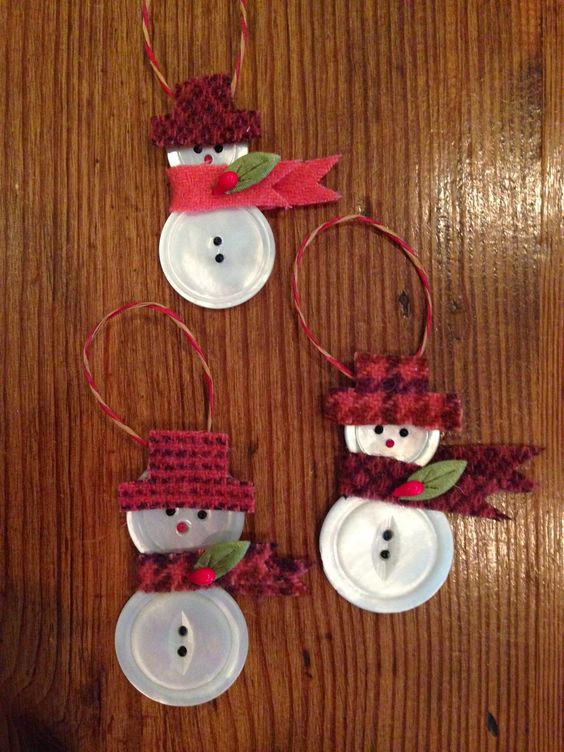 Button Snowmen