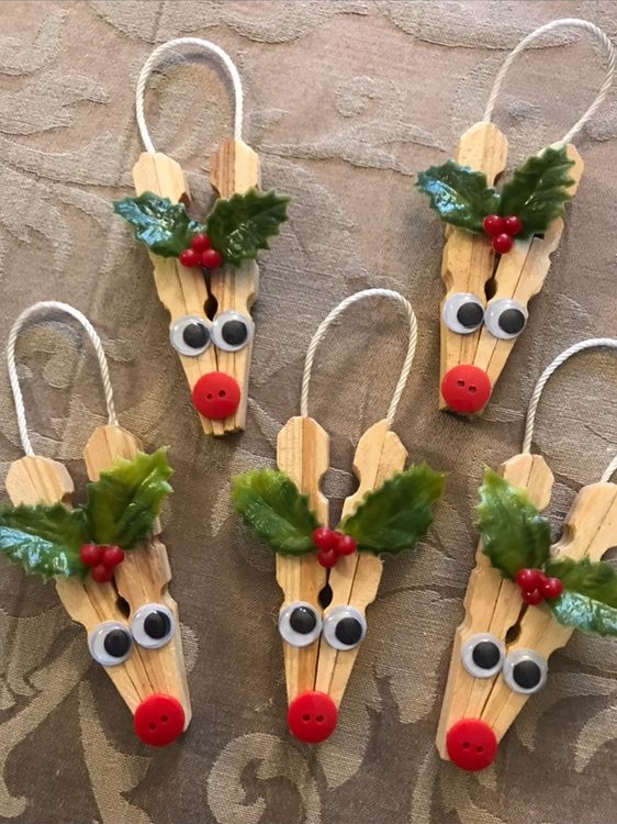 Clothespin Reindeer Craft