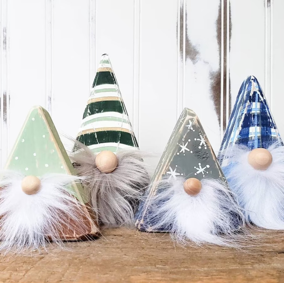 DIY Wooden Gnome Decor