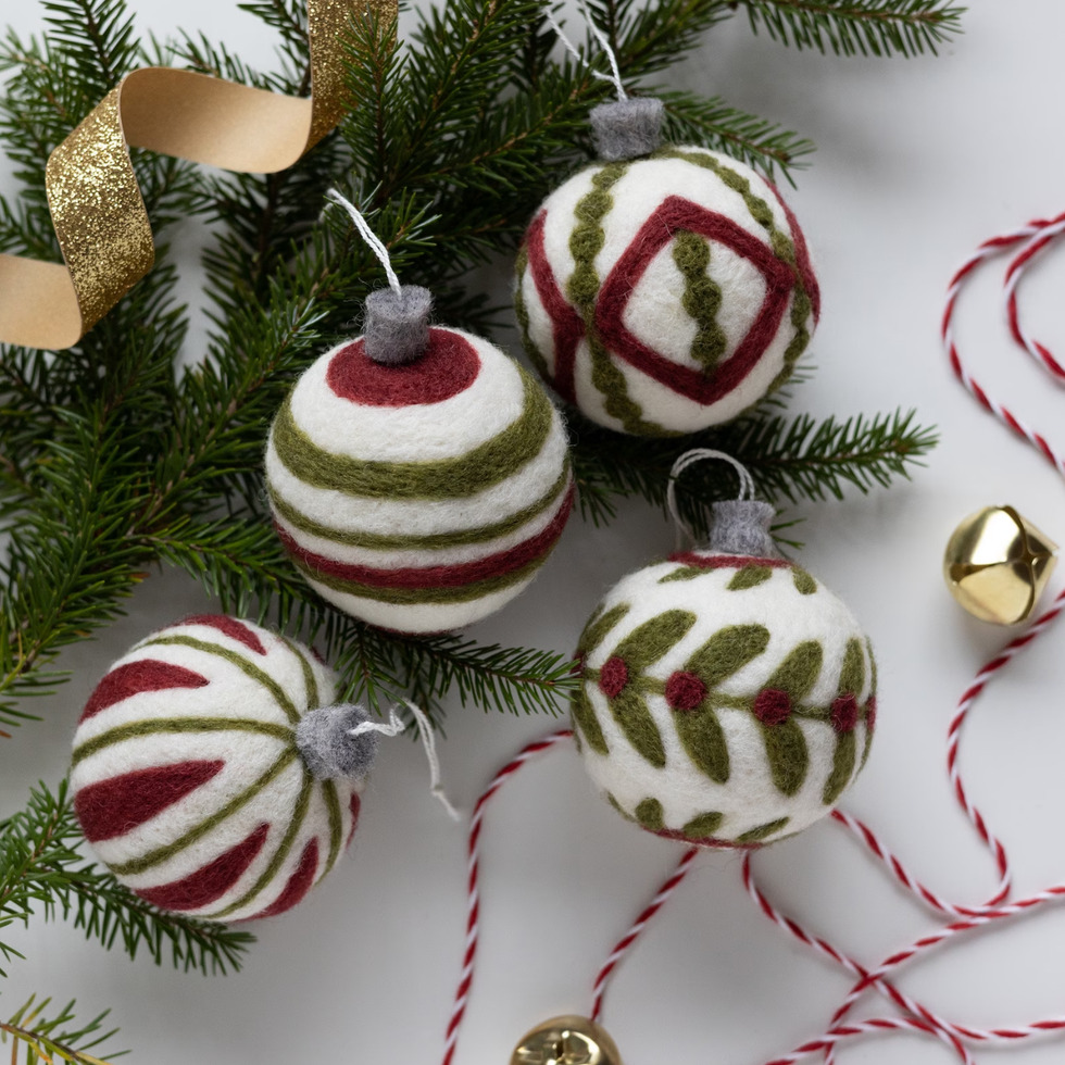 Needle Felting Ornaments