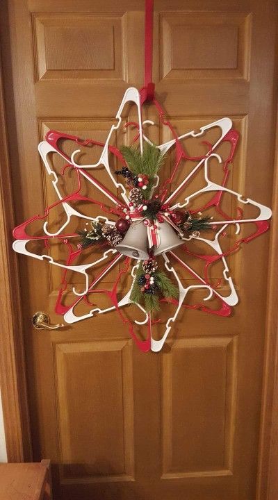 Plastic Clothes Hanger Snowflake