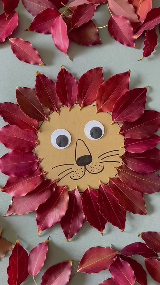 Adorable Fall Lion Mane Craft 1