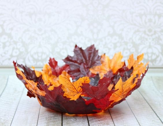 Autumn Leaf Decorative Bowl 1