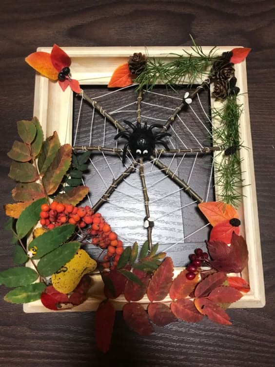 Autumn Spider Web Frame 1