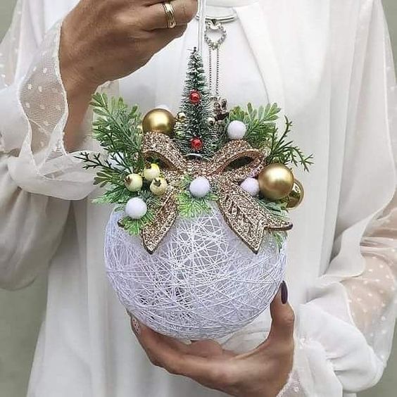 Elegant Festive Bauble Ornament