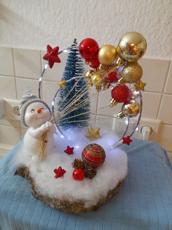 Enchanting Snowman Bauble Wonderland