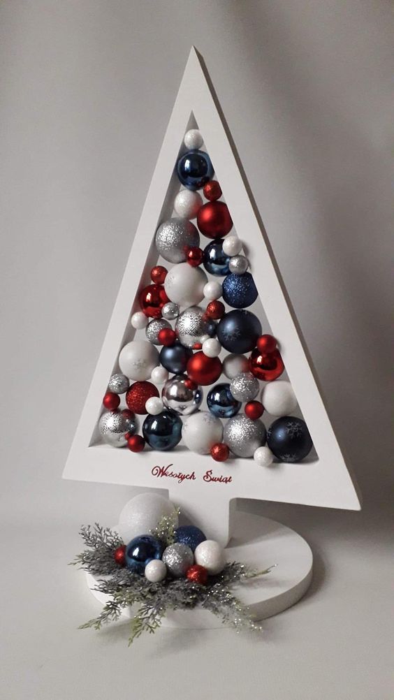 Festive Bauble Tree Sculpture