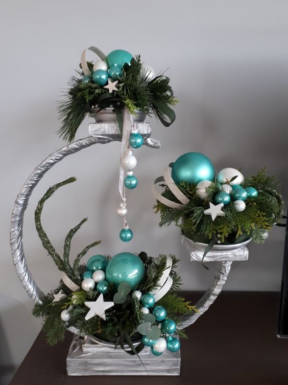 Icy Elegance Ornament Trio