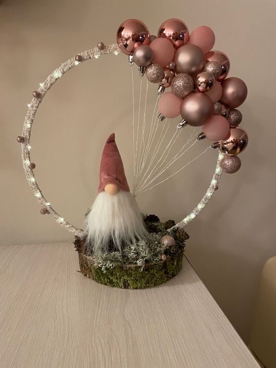 Whimsical Gnome Balloon Hoop