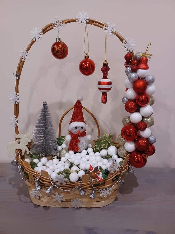 Whimsical Winter Wonderland Basket