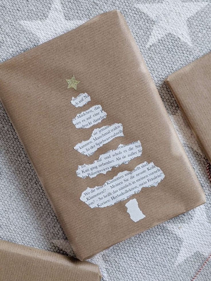 Book Christmas Gift Wrap