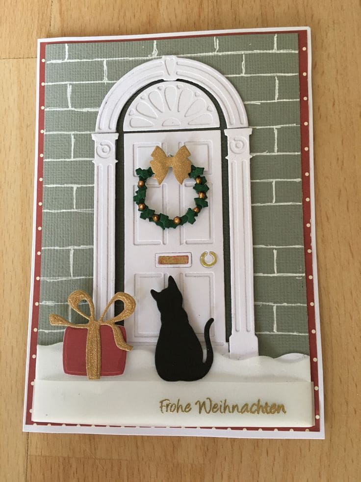 Charming Festive Doorstep Card