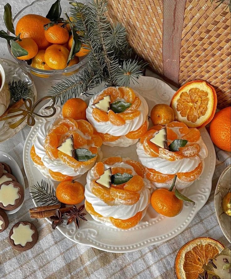 Citrus and Meringue Holiday Dessert