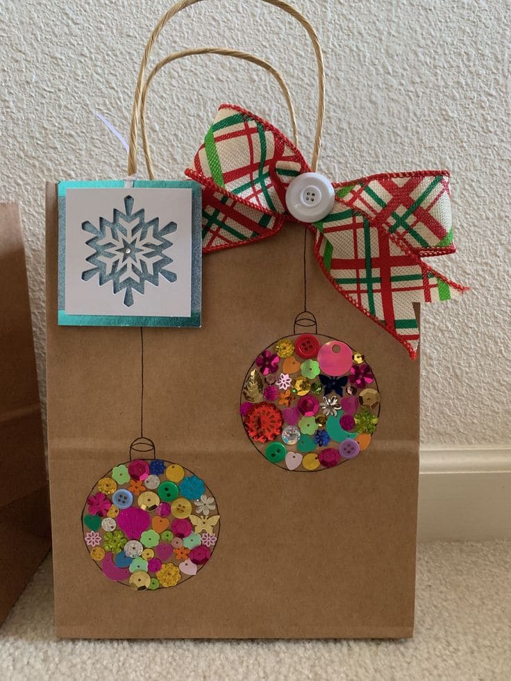 Colorful Christmas Gift Bag