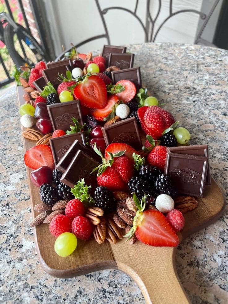 Decadent Chocolate and Fruit Board