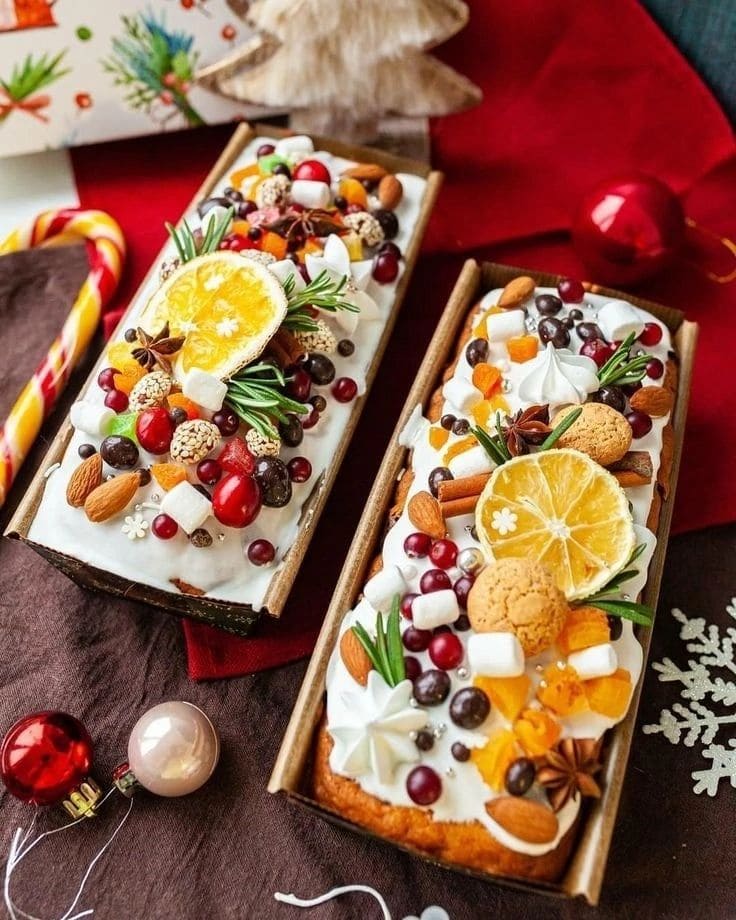 Elegant Festive Fruit Loaves